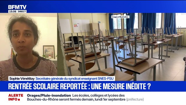 C'est une mesure inédite : Sophie Vénétitay (SNES-FSU) réagit au report de la rentrée scolaire dans les Bouches-du-Rhône