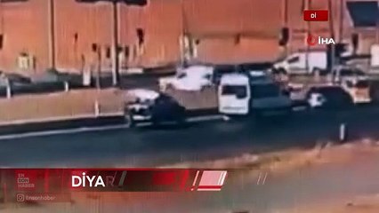 Diyarbakır'da Anayoldaki kavşakta ters yöne girdi kaza kaçınılmaz oldu