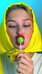 Sweet Dilemma! Lollipop or Bubble Gum? 😂🍭 #funnyvideos