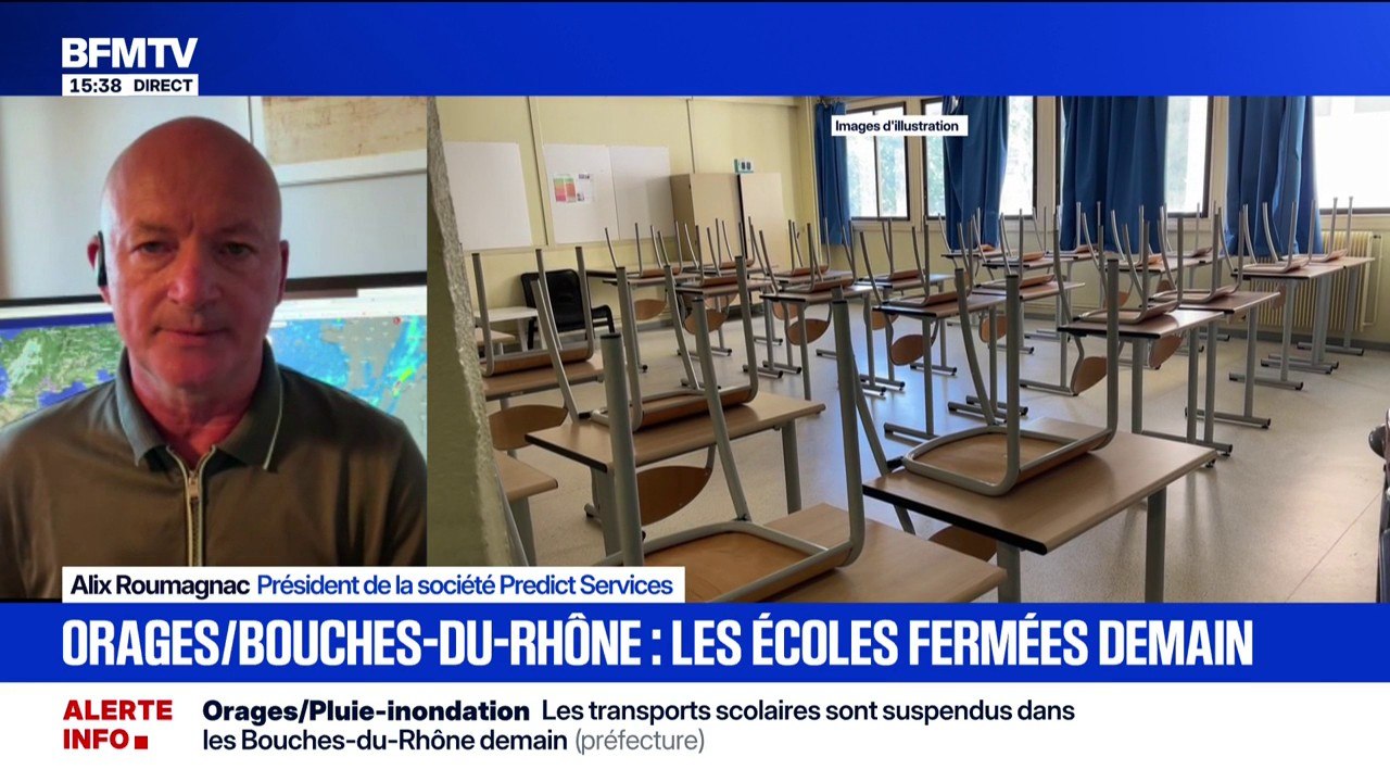 Rentrée scolaire repoussée dans les Bouches-du-Rhône: "A priori, la journée de mardi devrait être plus tranquille", assure Alix Roumagnac, président de Predict Services