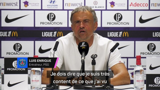 Luis Enrique : “Chevalier a montré une fois de plus sa personnalité et sa qualité”