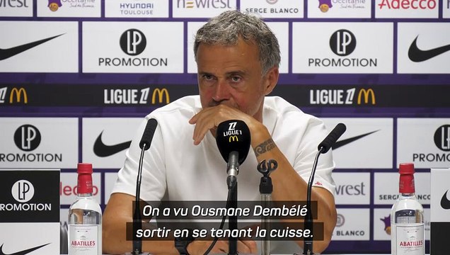 Luis Enrique : “J'espère que ce n’est rien pour Dembélé”