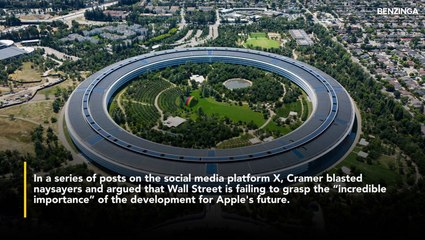 Jim Cramer Blasts Apple Naysayers, Claims Court Ruling Allows AAPL To Get Paid For AI, Not Pay For It