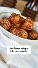 Recette 3 ingrédients : Boulettes de mozzarella crispy