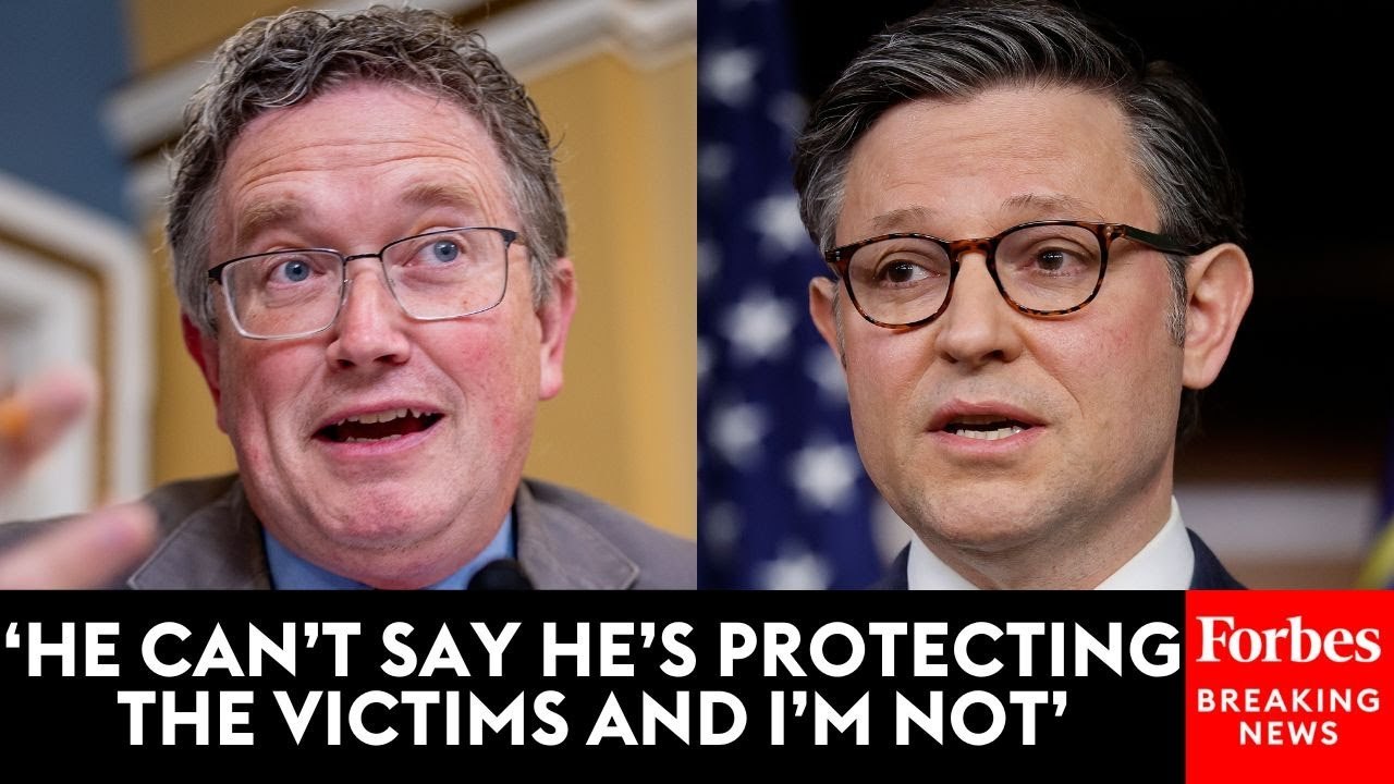 Thomas Massie Accuses Mike Johnson Of Using 'Straw Men' Arguments Against Epstein Files Resolution