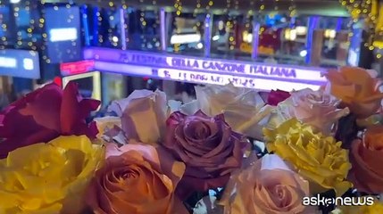 Sanremo 2025, sul Green carpet all'Ariston domina il nero con un tocco di bianco