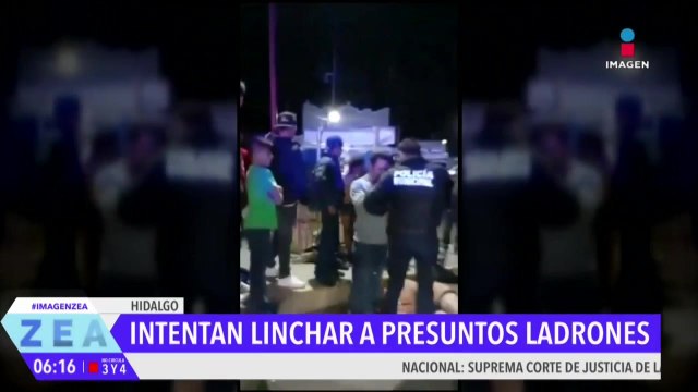 Pobladores intentan linchar a presuntos ladrones en Epazoyucan, Hidalgo