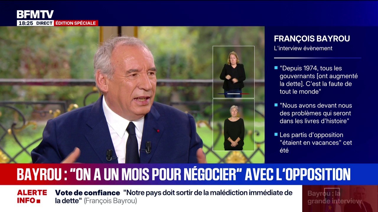 Suppression de deux jours fériés: la mesure "est tout à fait discutable", annonce François Bayrou