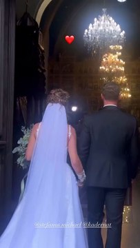 Στέφανος Μιχαήλ-Νάταλι Κάτερ: Παντρεύτηκε το ζευγάρι - Οι πρώτες εικόνες από την τελετή