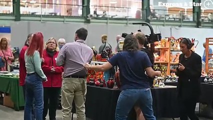 Bargain Hunt filming at Staffordshire County Showground for TV.