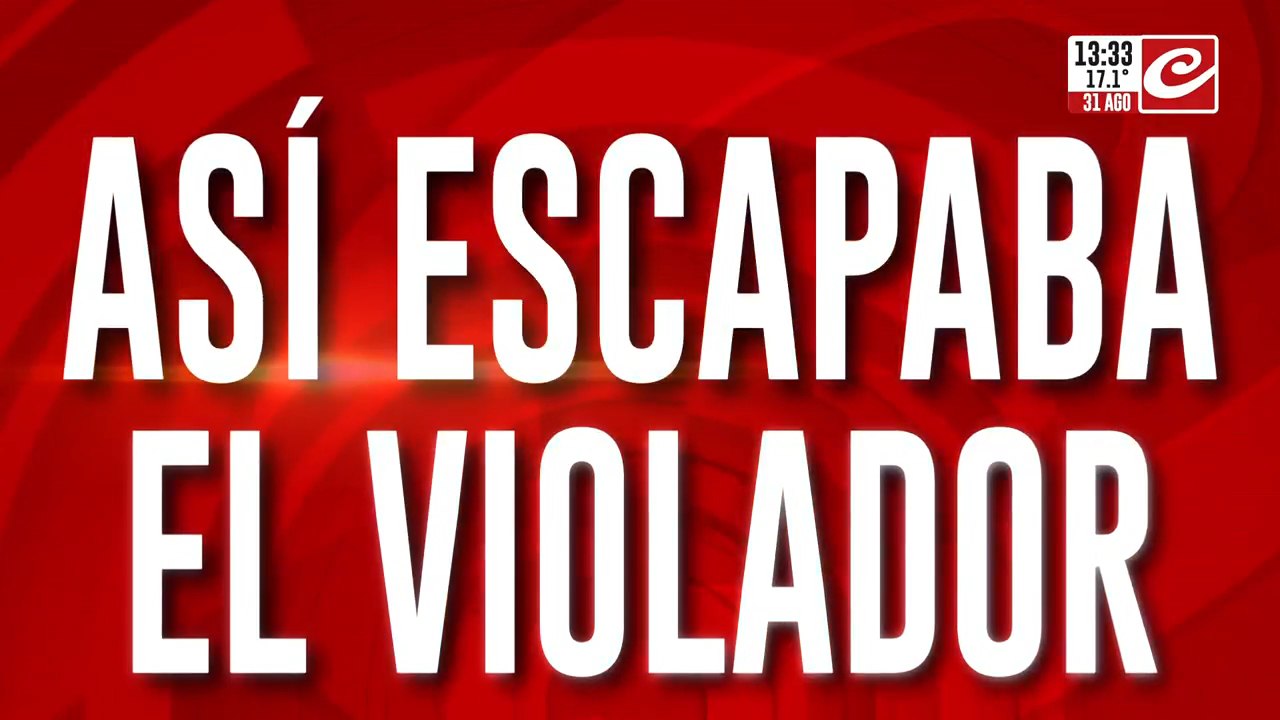 Así escapaba el violador
