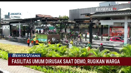 Halte Transjakarta, MRT, Gerbang Tol: Saksi Bisu Demokrasi yang Dirusak TanganTak Bertanggungjawab