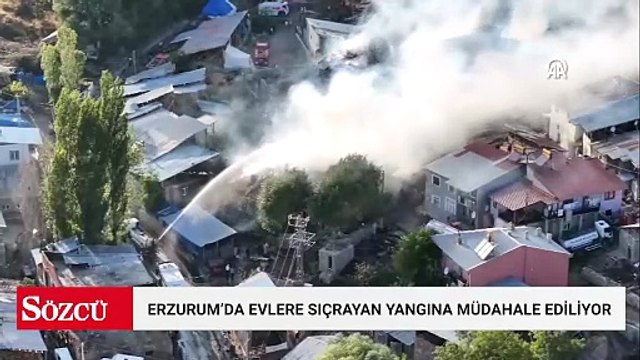 Kırsal mahalledeki evler ve ahırlarda çıkan yangın kontrol altına alındı