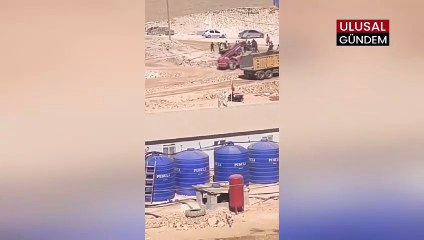 Şanlıurfa'da şantiyede taşlı sopalı kavga: 2 işçi yaralandı, O anlar kamerada