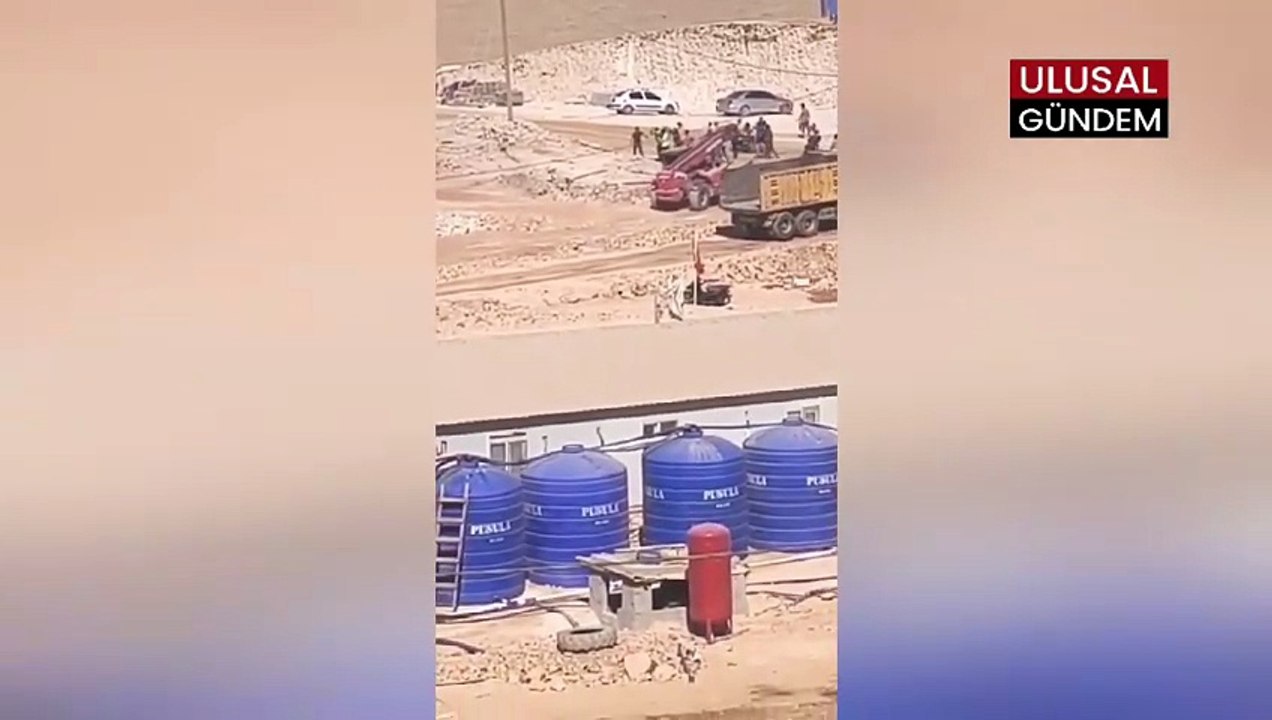 Şanlıurfa'da şantiyede taşlı sopalı kavga: 2 işçi yaralandı, O anlar kamerada
