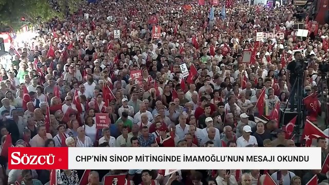 CHP’nin Sinop mitinginde İmamoğlu’nun mesajı okundu