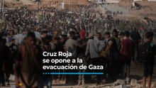 Cruz Roja se opone a la evacuación de Gaza