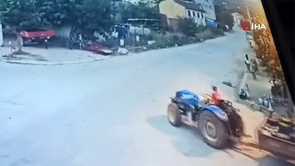 Bursa’da 2 yaşındaki çocuk traktörün altında kaldı! Görüntüleri ortaya çıktı