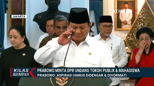 Minta DPR Undang Tokoh Publik & Mahasiswa, Prabowo: Aspirasi Harus Didengar dan Dihormati