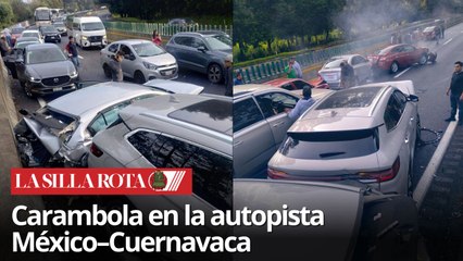 Accidente múltiple en México–Cuernavaca provoca caos vial