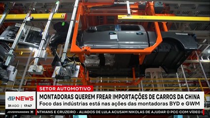 Montadoras querem frear importações de carros da China
