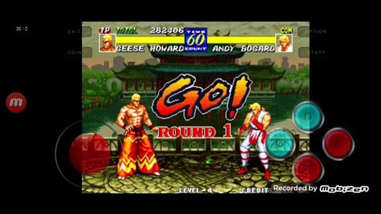 Fatal Fury 3 Geese Howard vs Andy Bogard fala de vitória do Andy Bogard em português