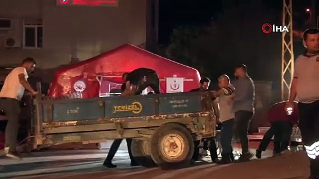 Alevlerin yaklaştığı Buldan’da hastane tahliye edildi