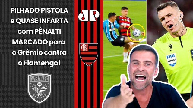 PILHADO SURTOU!!! É UM ESCÂNDALO!!! INVENTARAM um PÊNALTI pro Grêmio! O Flamengo foi PREJUDICADO!