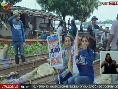 Apure | Pescadoras y pescadores respaldan al presidente y rechazan agresiones imperiales