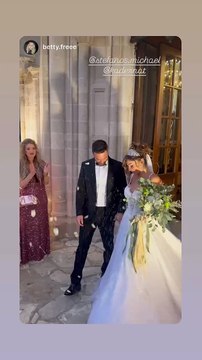 Ο Στέφανος Μιχαήλ στον γάμο του με τη Νάταλι Κάτερ