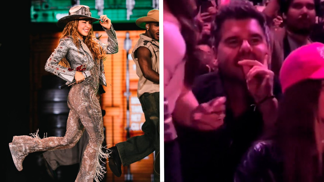 Antonio de la Rúa, ex de Shakira, es captado en Estadio GNP, mientras la colombiana cantaba "Día de enero", canción dedicada a él