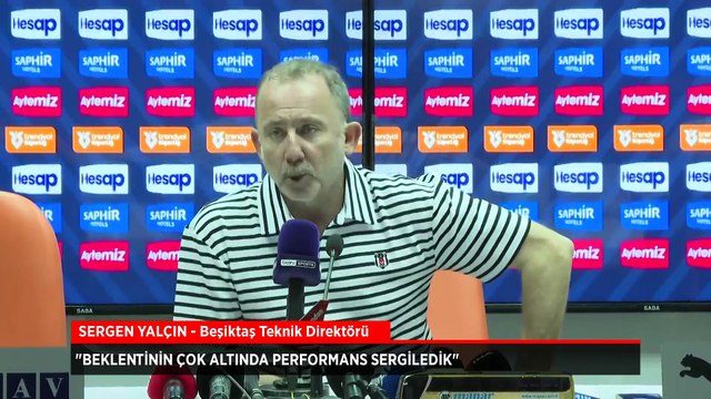 Sergen Yalçın: Beklentinin çok altında kaldık