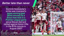 Szoboszlai screamer sends Liverpool top!