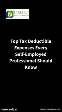 Self-Employed? Slash your tax bill in 2025! Discover the Ultimate Guide to Self-Employed Tax Deductions. irshadandco.com/ultimate-guide-to-self-employed-tax-deductions-2025/#employees #taxdeduction #tax #selfemployed
