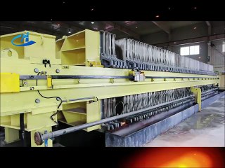 Actual shot of the coal slime on-site filter pressing process