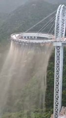 sky corridor waterfall walkway China