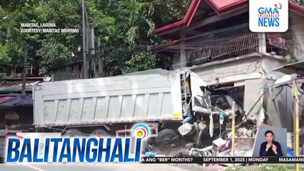 Lola, patay matapos sumalpok sa kaniyang fruit stand ang isang truck; 3, sugatan | Balitanghali