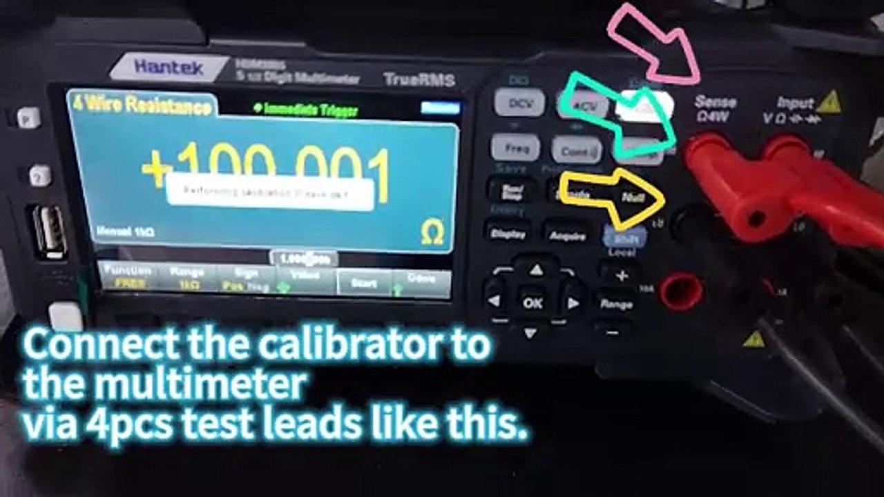 4-wire Resistance Gain Calibration