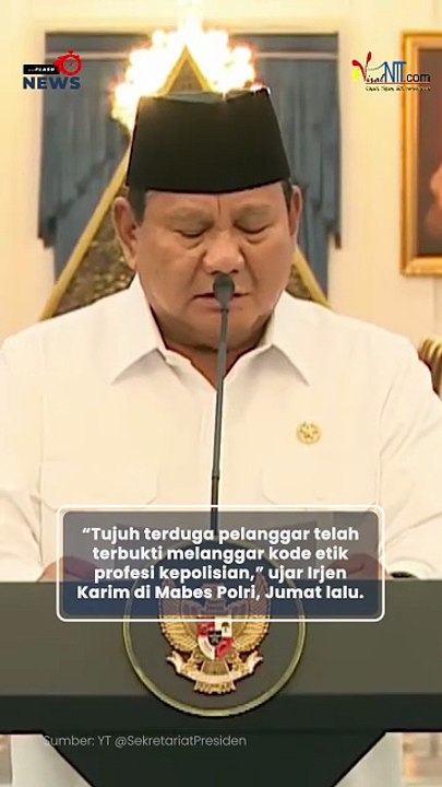 Presiden Prabowo Pastikan Pemeriksaan Kasus Brimob Dilakukan dengan Cepat dan Transparan