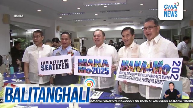 Pagdepensa sa dagat na sakop ng Pilipinas, sentro ng mensahe ng Stop and Salute Flag Raising Ceremony | Balitanghali