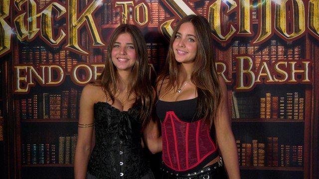 The Clements twins, the most beautiful in the world, attend the Jet House Back-to-School Bash red carpet