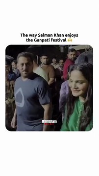 Bhaijaan's love for Ganpati #bhaijaan #ganpati #reels #festival #visarjan #edits [Bhaijaan, ganpati, reels, edits, festival, glamsham]