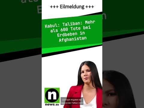 Taliban: Mehr als 600 Tote bei Erdbeben in Afghanistan