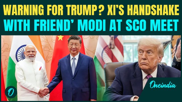SCO Summit 2025: Xi Jinping Meets And Greets ‘Friend’ Modi with a Warm Handshake at SCO | Watch