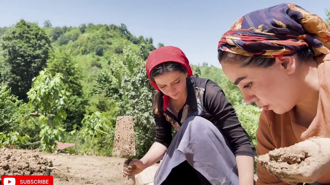 Building a brick oven and cooking a votive meal with whole lamb and lots of onions