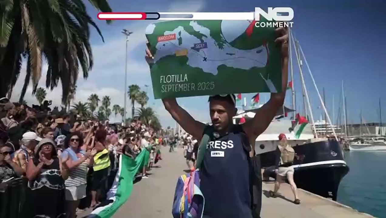 La Flotilla de Gaza parte de Barcelona para romper el bloqueo de Gaza