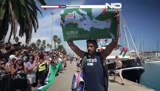La Flotilla de Gaza parte de Barcelona para romper el bloqueo de Gaza