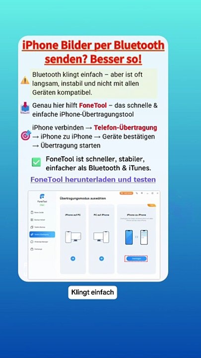 🚀 iPhone Bilder per Bluetooth senden? Besser so!