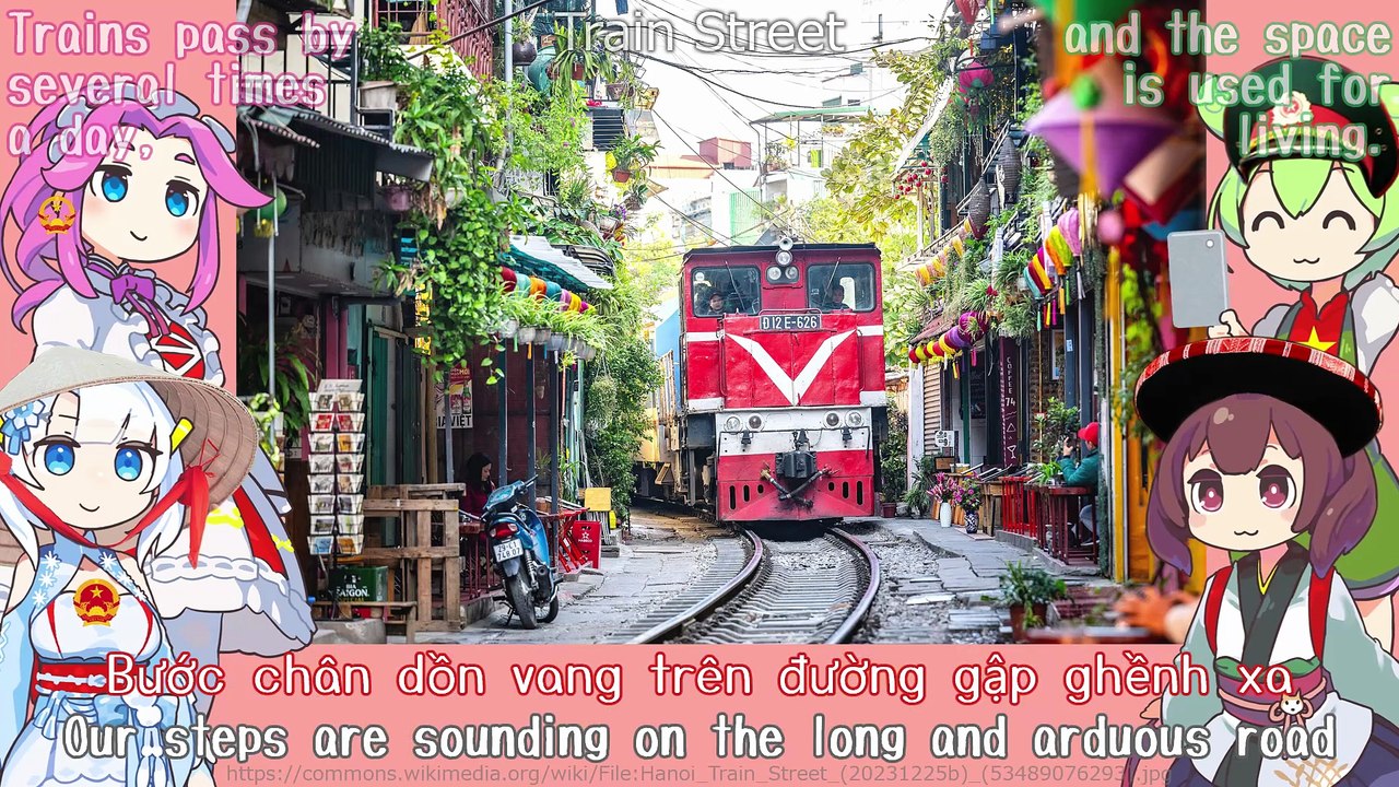 Vietnam National Anthem "Tiến quân ca - The Song of the Marching Troops" Vietnamese Chorus (NEUTRINO) / English Subtitles