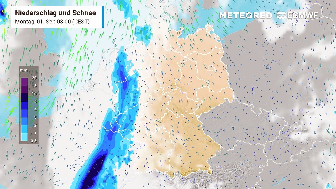 Die Ostsee bekommt am Dienstag auch mal ein paar Schauer und Gewitter ab, sonst meist Sommerwetter im Nordosten!